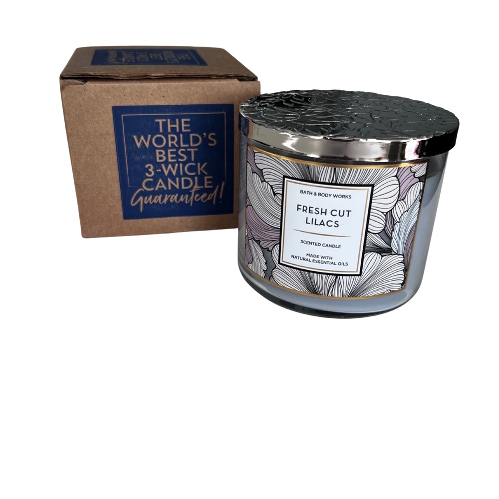 Bath & Body Works Fresh Cut Lilacs 3-Wick Candle